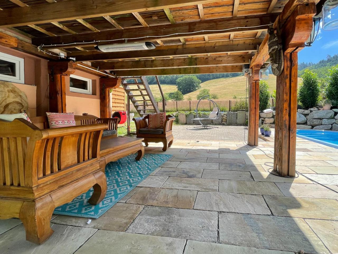 Ferienhaus Kappel Mit Pool Freiburg im Breisgau Exterior photo